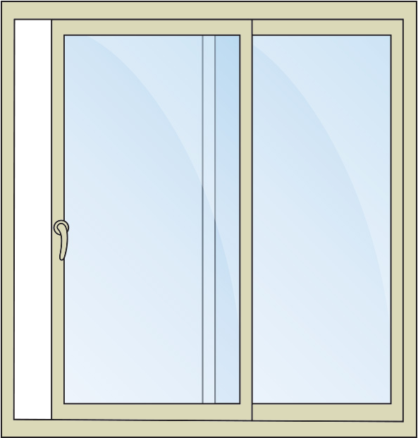 Tan Vinly Replacement Sliding Patio Door Frames