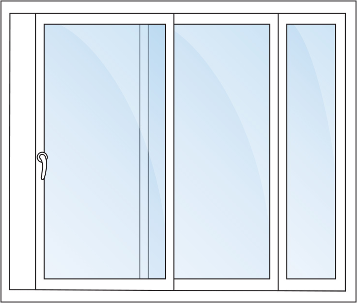 Burris PD Series Fixed Sidelite For XO 2 Panel Sliding Patio Door by Pella